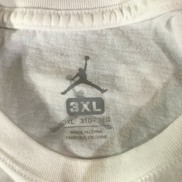 Air Jordan Flight Club Jumpman Size 3XL White Tee - Picture 6 of 6
